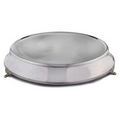 14" Silver Plated Round Cake Plateau/ Plate with 18" Base